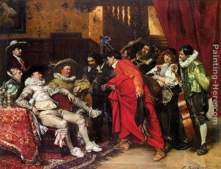 Ferdinand Roybet The Troubadours